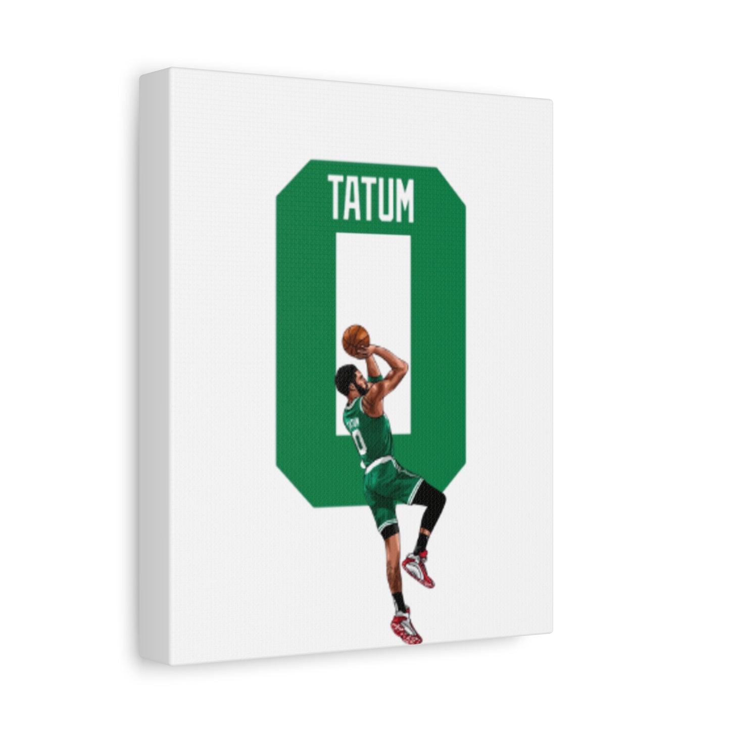 Jayson Tatum Canvas Print | Boston Celtics Wall Art | Gift for Sports Fans & Man Cave Decor