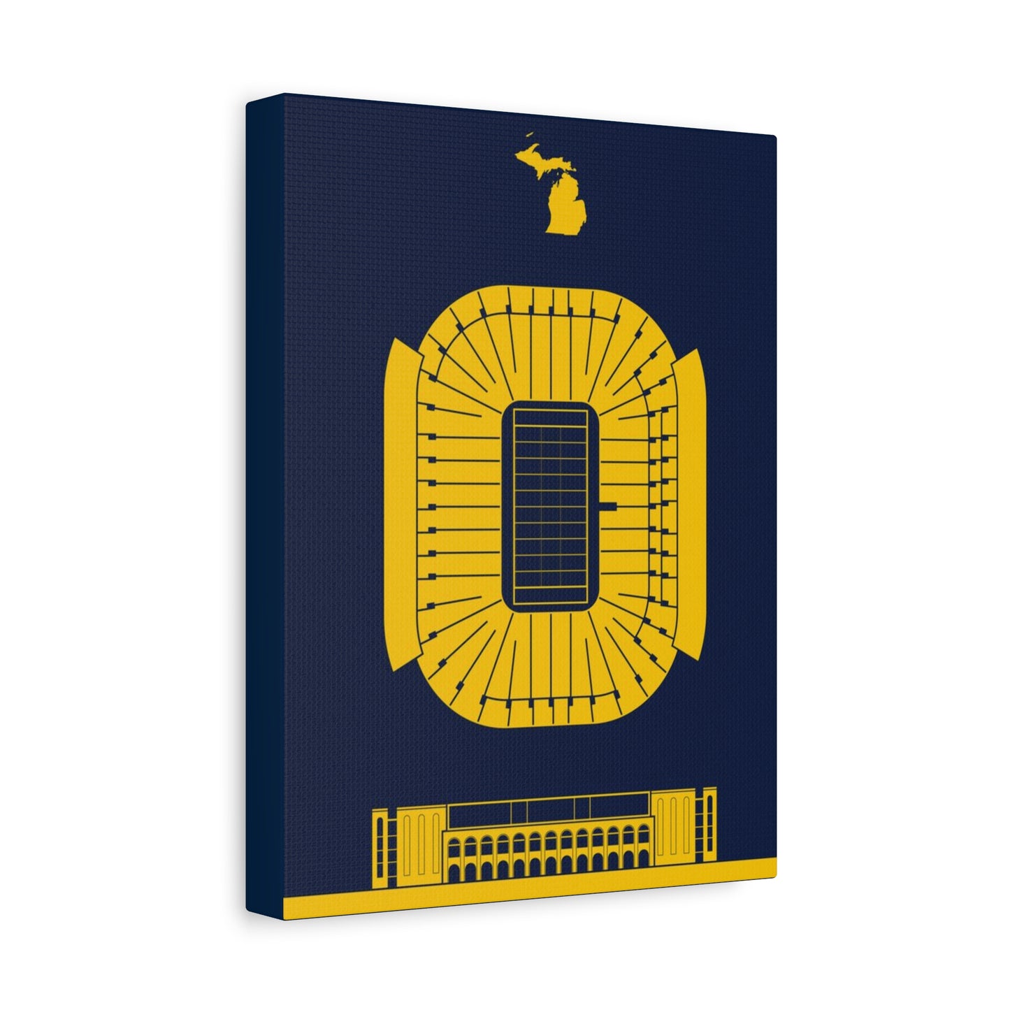 Michigan Stadium Canvas Print, Wolverines Stadium