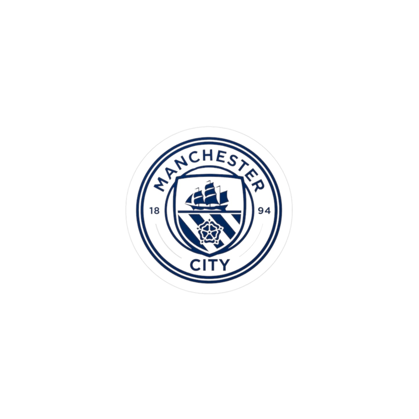 Manchester City Vinyl Sticker | Man City Fan Sticker for Laptops, Cars, Water Bottles & Gifts