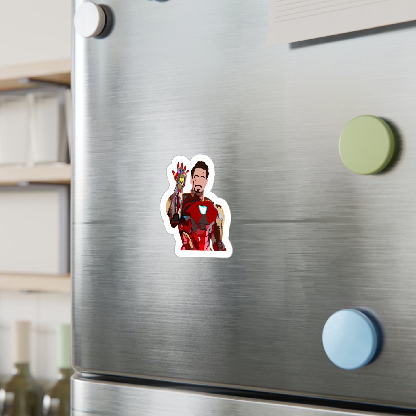 Heroic Iron Man Vinyl Decal, Kiss-Cut Sticker for Laptops, Cars, Water Bottles, Gifts for Superhero Fans & Unique Wall Decor