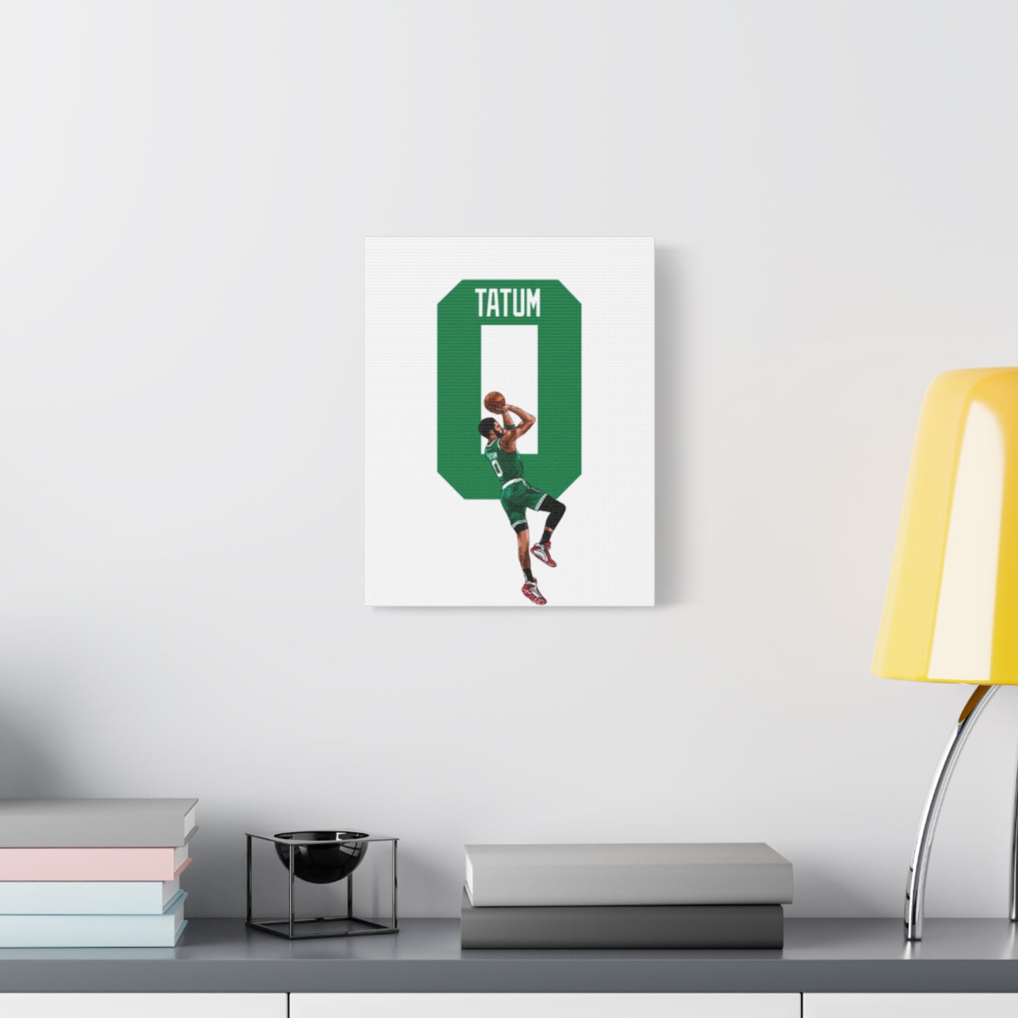 Jayson Tatum Canvas Print | Boston Celtics Wall Art | Gift for Sports Fans & Man Cave Decor