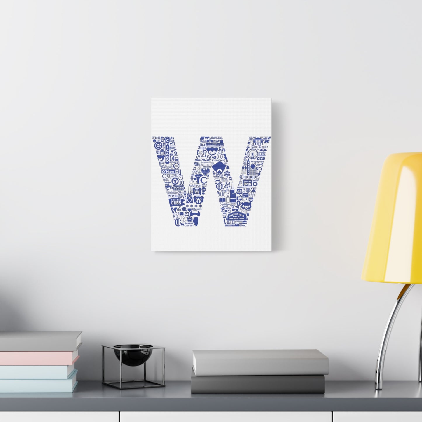 Chicago Cubs W Canvas Print