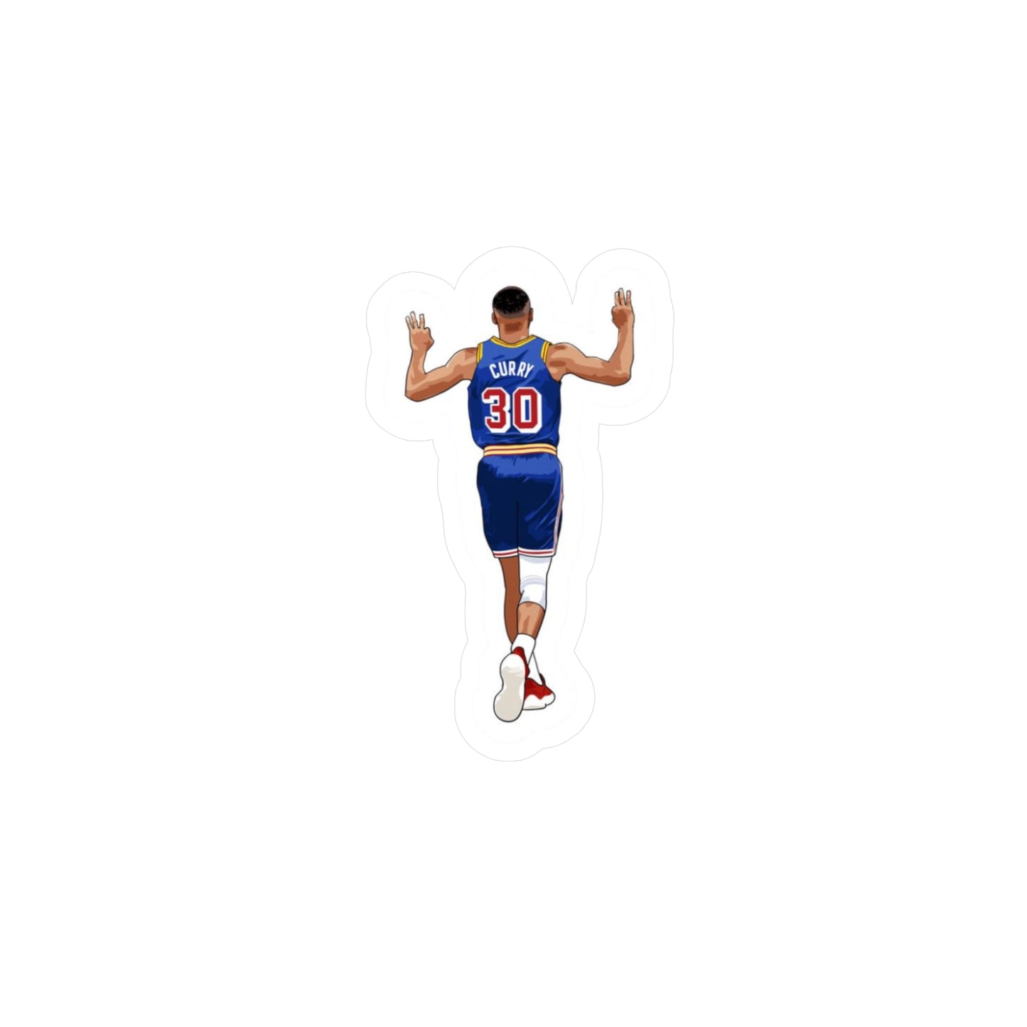 Steph Curry Sticker NBA Vinyl Decal for Laptop, Water Bottle, Warriors Fan Gift, Basketball Sticker, Sports Fan Accessory