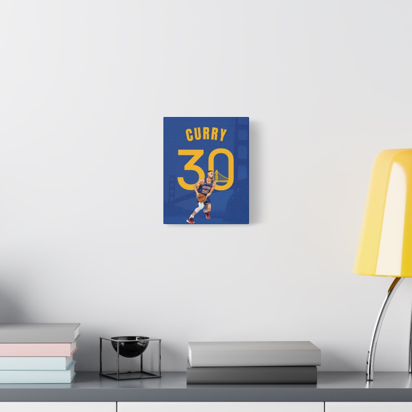 Steph Curry Canvas Print | Golden State Warriors Wall Art | NBA Decor for Basketball Fans & Man Caves
