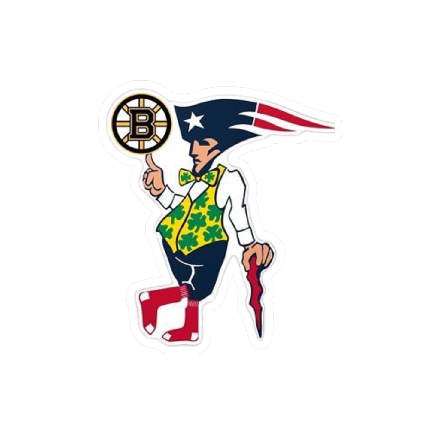 New England Sports Vinyl Sticker