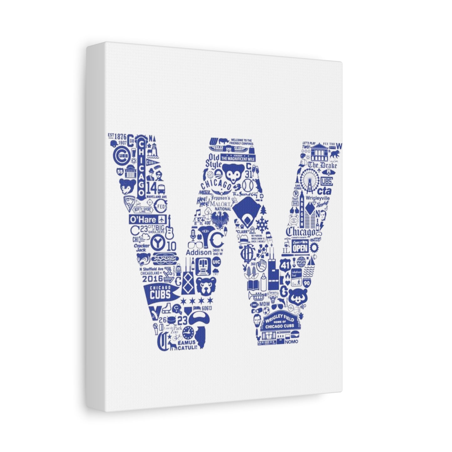 Chicago Cubs W Canvas Print