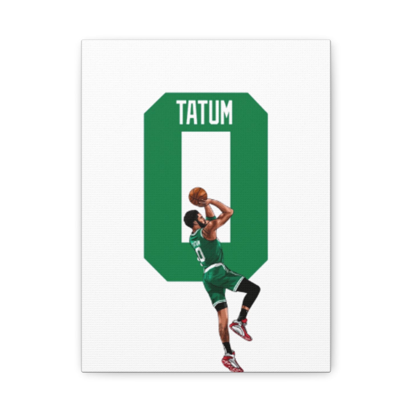 Jayson Tatum Canvas Print | Boston Celtics Wall Art | Gift for Sports Fans & Man Cave Decor