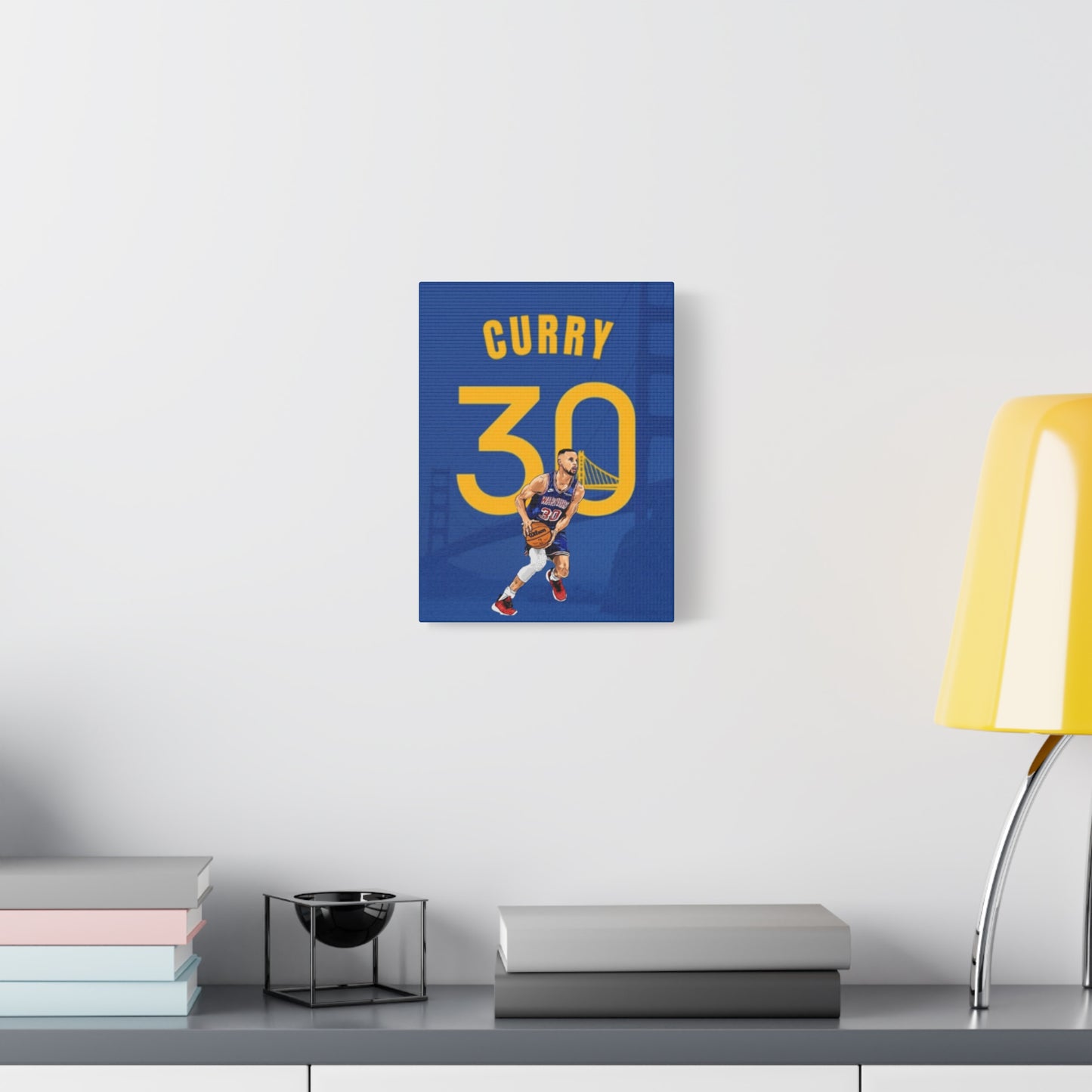 Steph Curry Canvas Print | Golden State Warriors Wall Art | NBA Decor for Basketball Fans & Man Caves