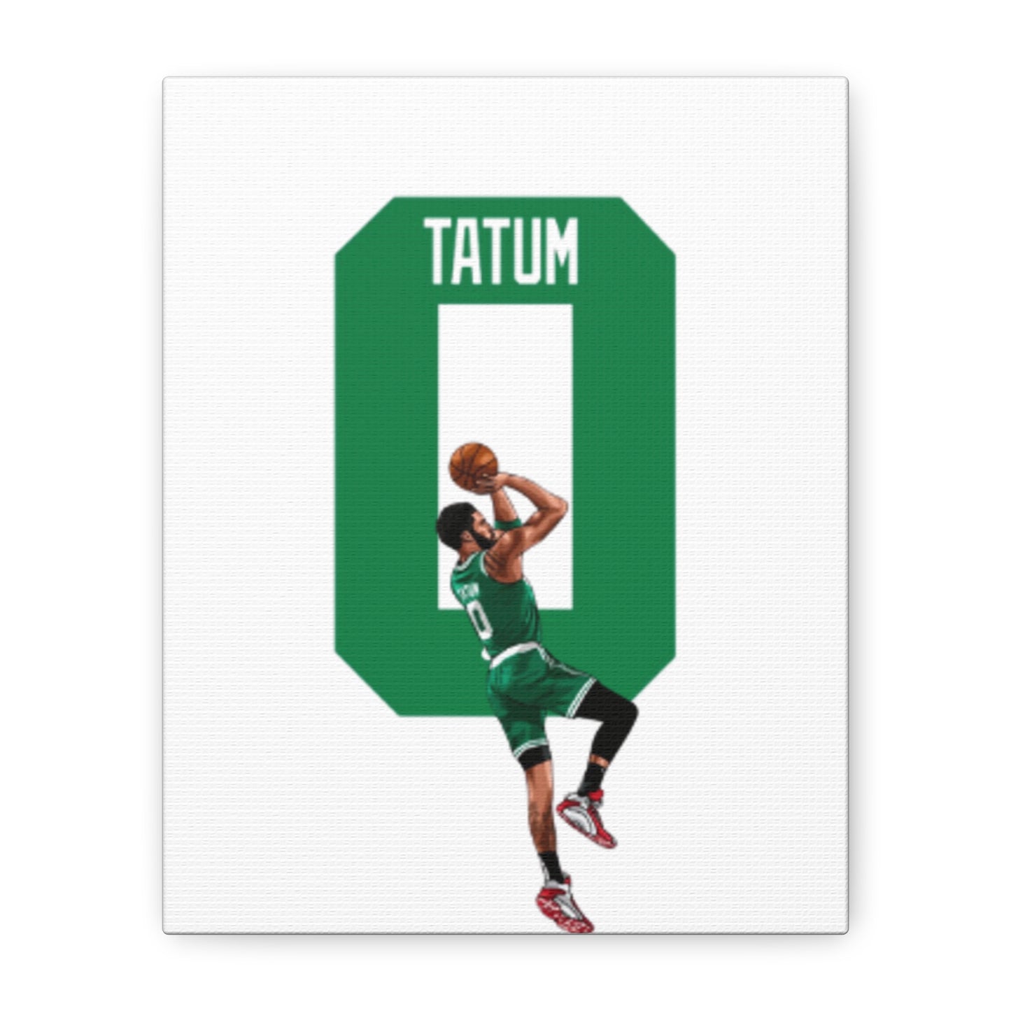 Jayson Tatum Canvas Print | Boston Celtics Wall Art | Gift for Sports Fans & Man Cave Decor
