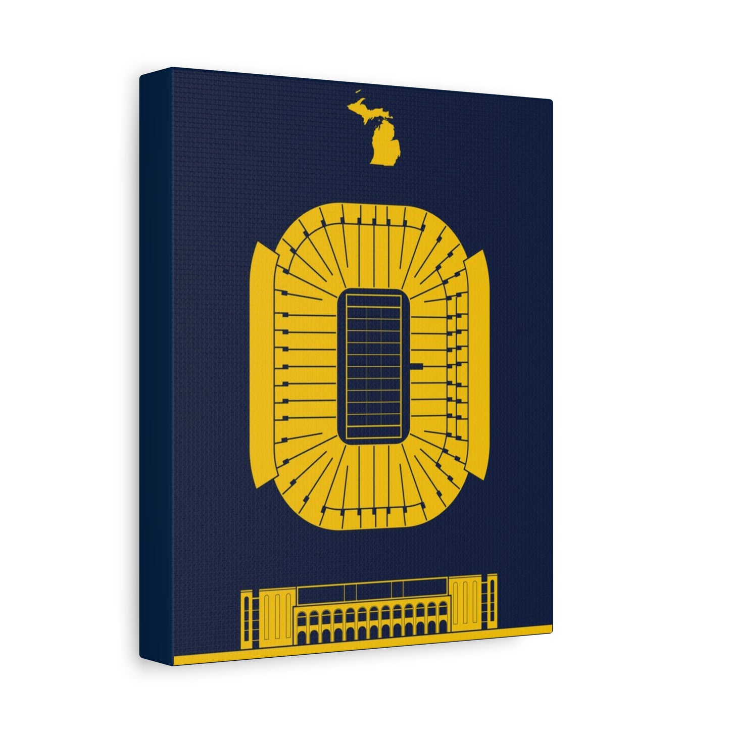 Michigan Stadium Canvas Print, Wolverines Stadium