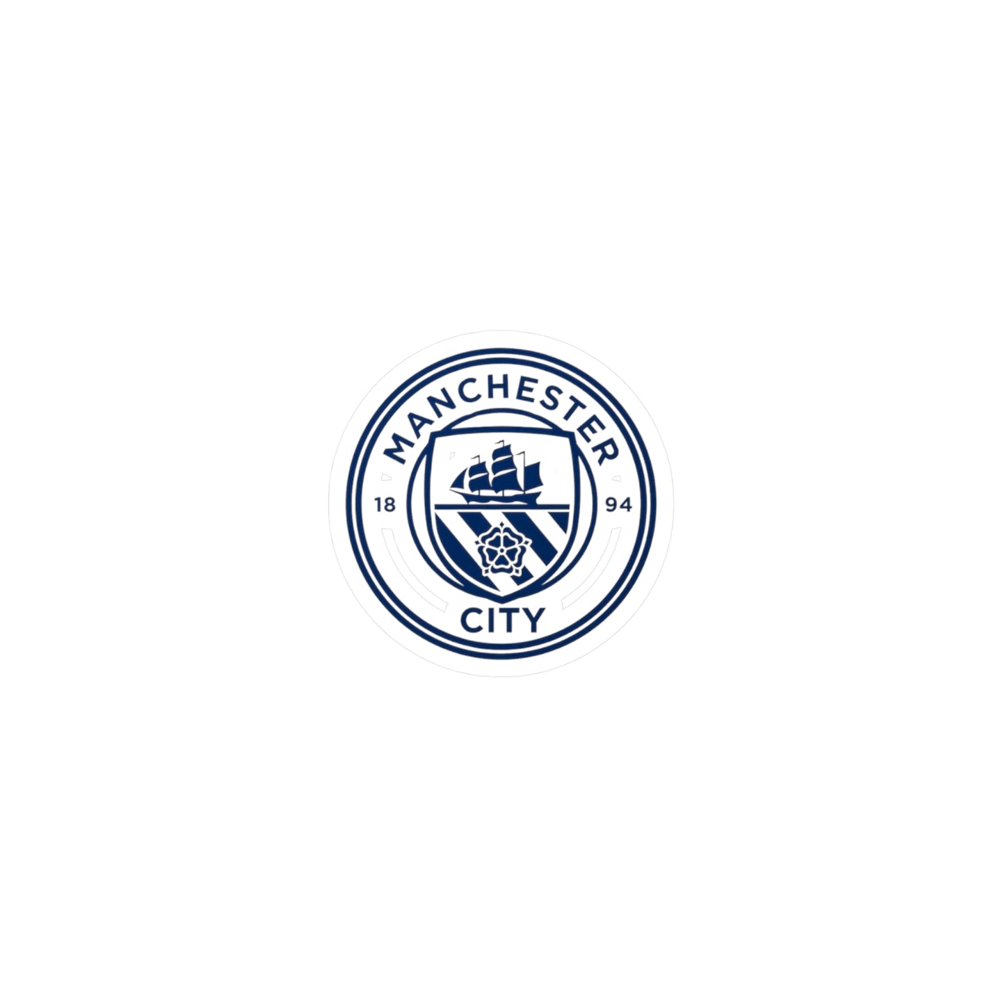 Manchester City Vinyl Sticker | Man City Fan Sticker for Laptops, Cars, Water Bottles & Gifts