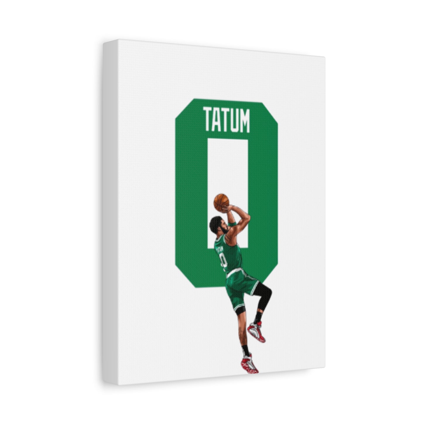 Jayson Tatum Canvas Print | Boston Celtics Wall Art | Gift for Sports Fans & Man Cave Decor