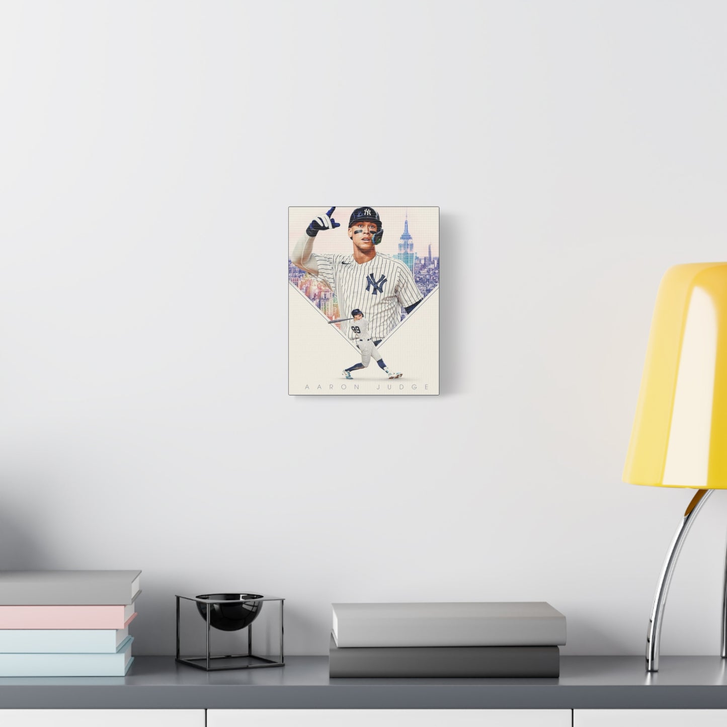 Aaron Judge Canvas Wall Art New York Yankees Poster Print, Baseball Fan Gift, Bronx Bombers Decor, Sports Artwork for Home or Office