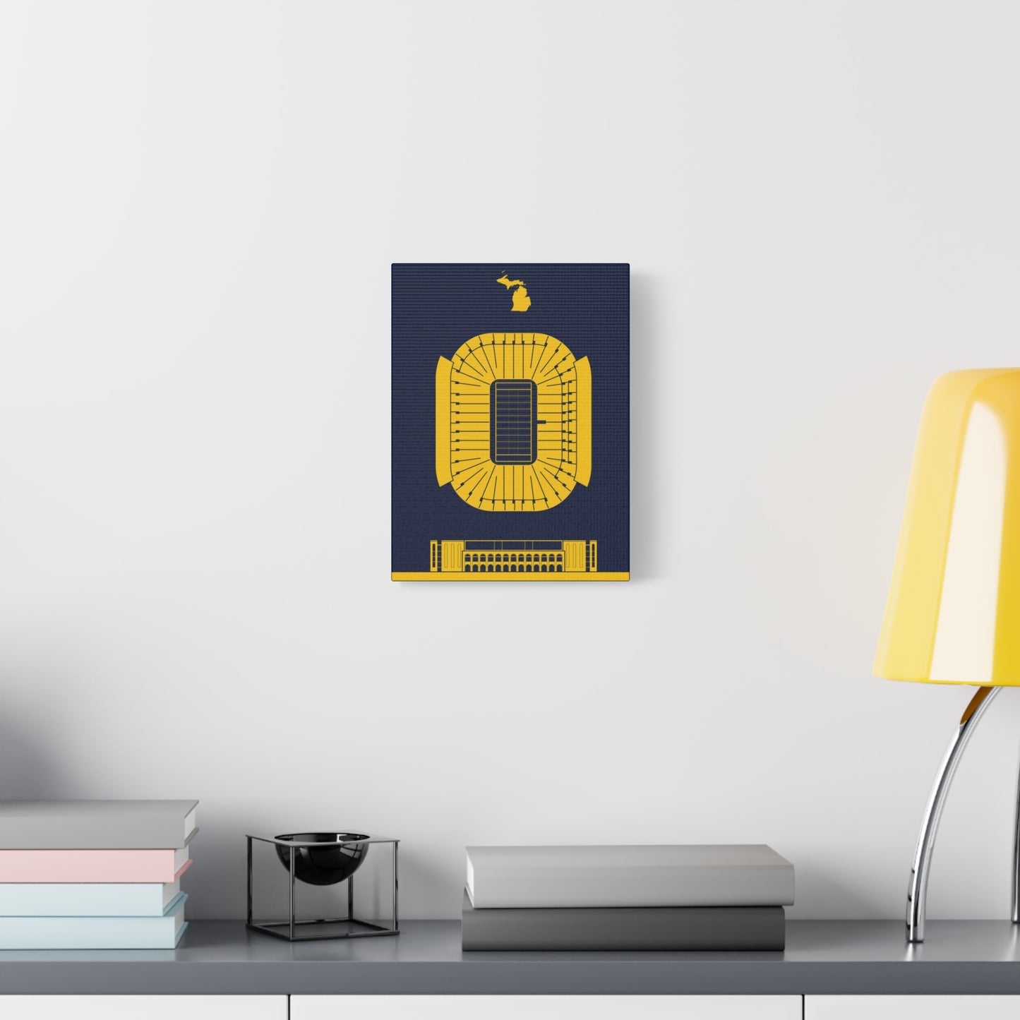 Michigan Stadium Canvas Print, Wolverines Stadium