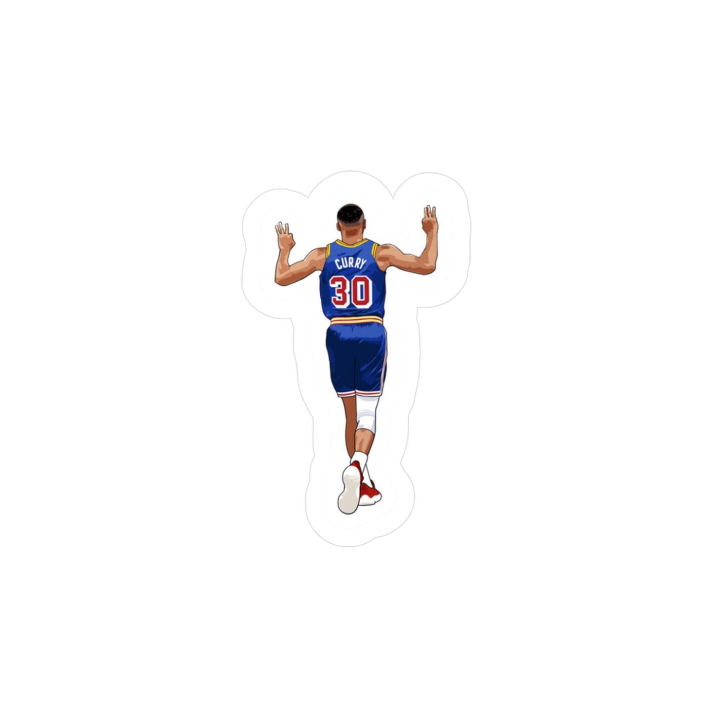 Steph Curry Sticker NBA Vinyl Decal for Laptop, Water Bottle, Warriors Fan Gift, Basketball Sticker, Sports Fan Accessory