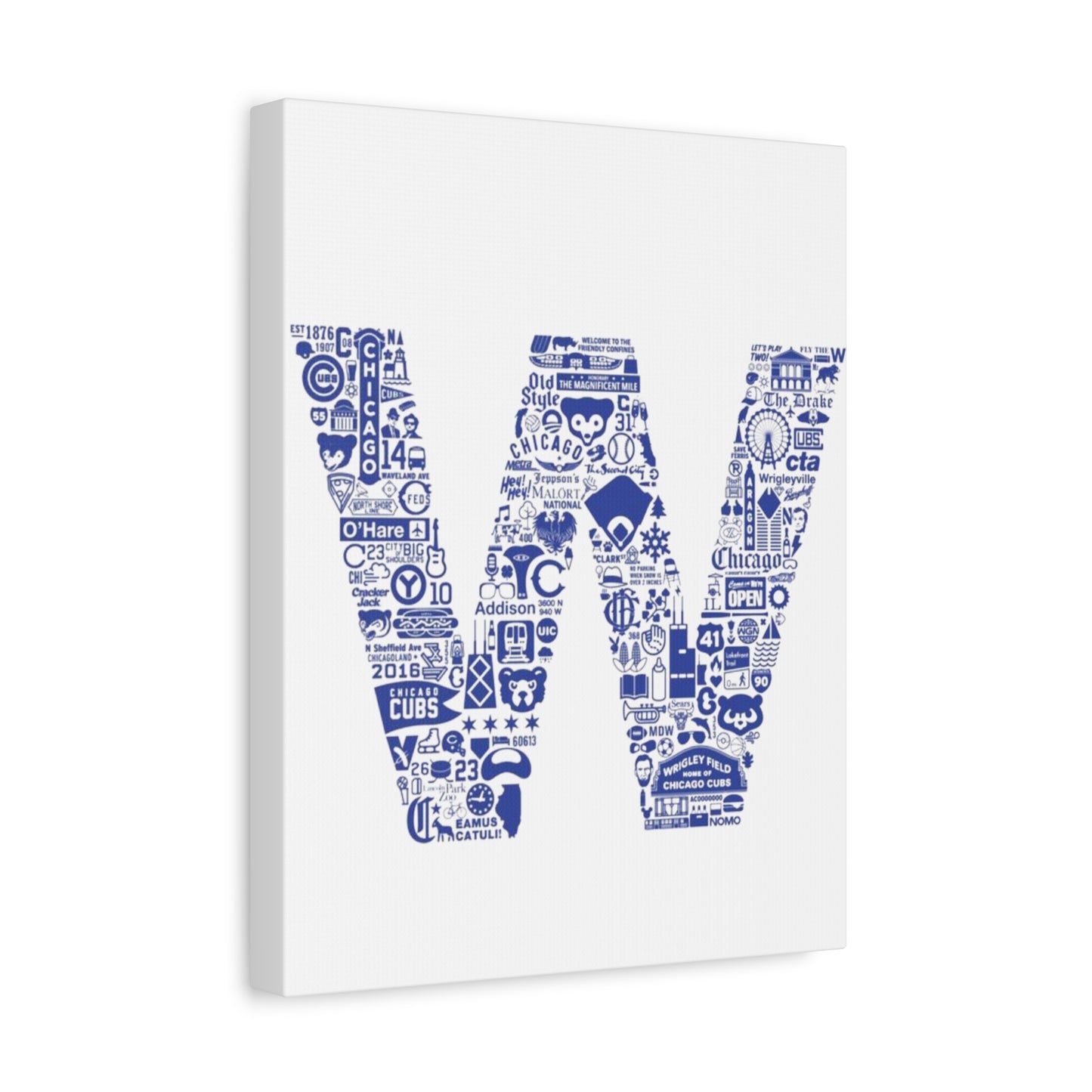 Chicago Cubs W Canvas Print