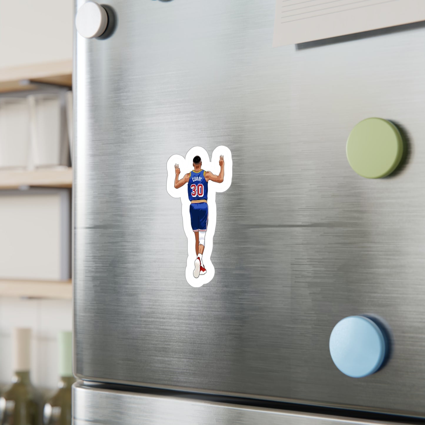 Steph Curry Sticker NBA Vinyl Decal for Laptop, Water Bottle, Warriors Fan Gift, Basketball Sticker, Sports Fan Accessory
