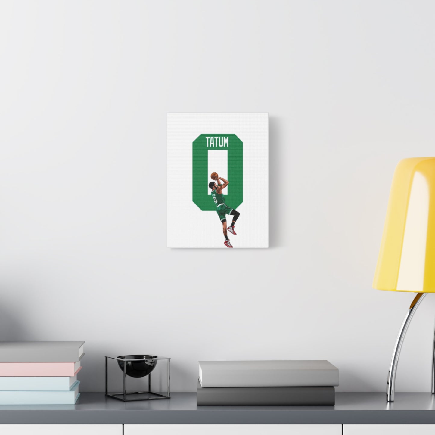 Jayson Tatum Canvas Print | Boston Celtics Wall Art | Gift for Sports Fans & Man Cave Decor