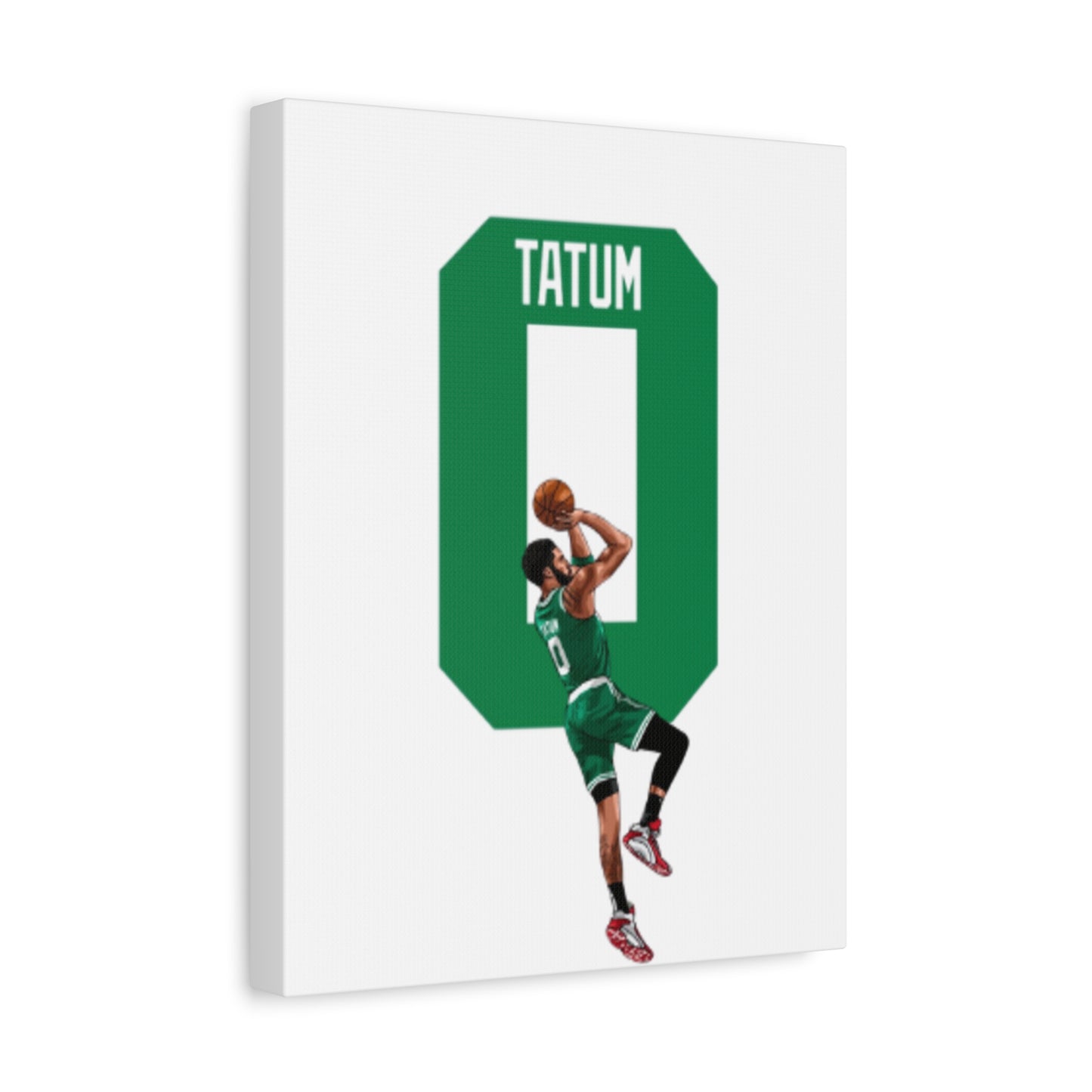 Jayson Tatum Canvas Print | Boston Celtics Wall Art | Gift for Sports Fans & Man Cave Decor