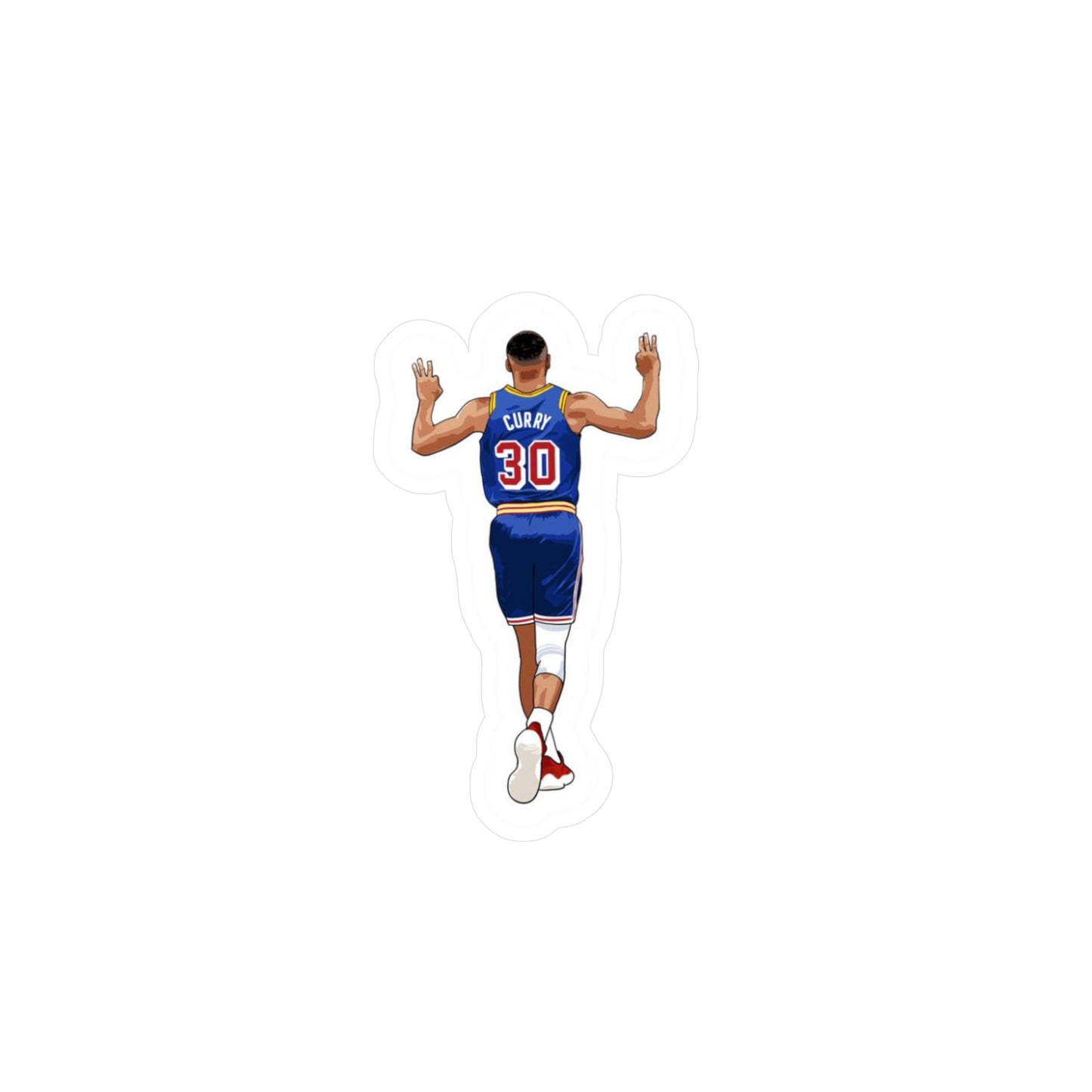 Steph Curry Sticker NBA Vinyl Decal for Laptop, Water Bottle, Warriors Fan Gift, Basketball Sticker, Sports Fan Accessory