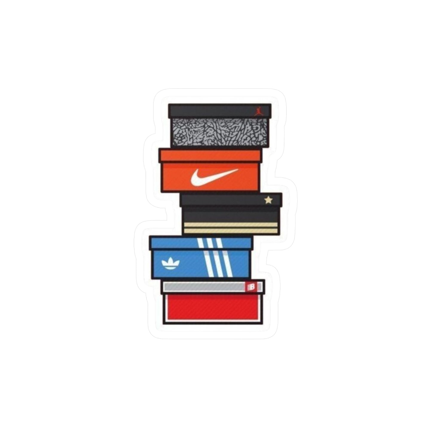 Sneaker Box Vinyl Decals Shoe Box Logo Stickers for Sneakerheads, Shoebox Decor, Laptop or Wall Stickers, Customizable Sneaker Labels