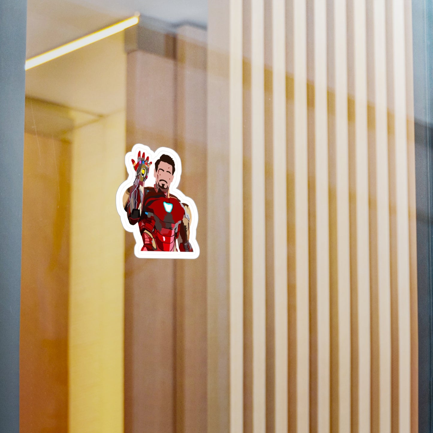 Heroic Iron Man Vinyl Decal, Kiss-Cut Sticker for Laptops, Cars, Water Bottles, Gifts for Superhero Fans & Unique Wall Decor