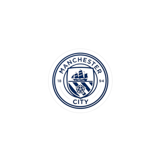 Manchester City Vinyl Sticker | Man City Fan Sticker for Laptops, Cars, Water Bottles & Gifts