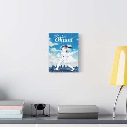 Shohei Ohtani Canvas Art | Stretched Wall Decor for Dodgers Fans, Baseball Gift, Home or Office Sports Art