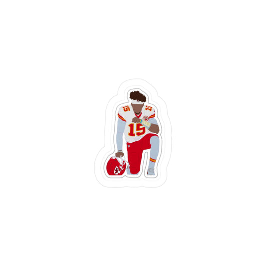 Patrick Mahomes Vinyl Sticker | Custom NFL Decal for Laptops, Water Bottles & Gifts for Chiefs Fans