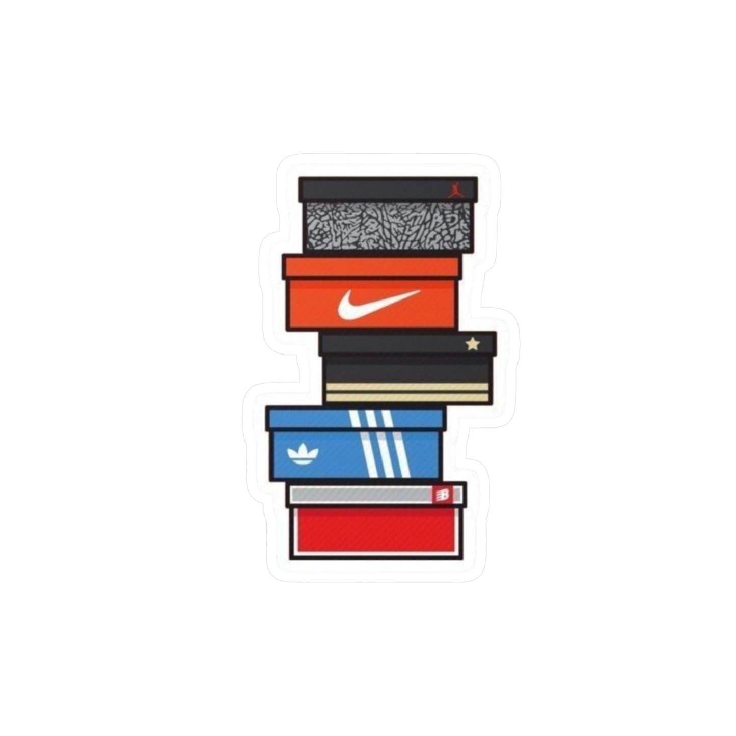 Sneaker Box Vinyl Decals Shoe Box Logo Stickers for Sneakerheads, Shoebox Decor, Laptop or Wall Stickers, Customizable Sneaker Labels