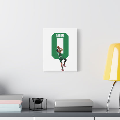 Jayson Tatum Canvas Print | Boston Celtics Wall Art | Gift for Sports Fans & Man Cave Decor