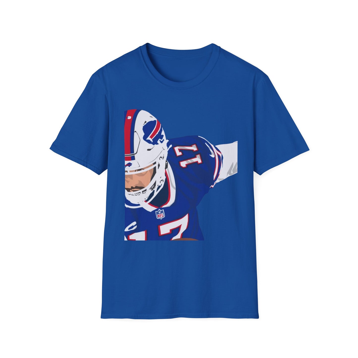 Josh Allen T-Shirt, Unisex Softstyle Tee for Game Day, Sports Apparel, Perfect Gift for Sports Fans, Comfortable Casual Wear