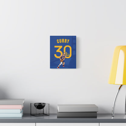 Steph Curry Canvas Print | Golden State Warriors Wall Art | NBA Decor for Basketball Fans & Man Caves