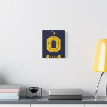 Michigan Stadium Canvas Print, Wolverines Stadium