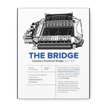 Chelsea Stadium Canvas Print, Stamford Bridge