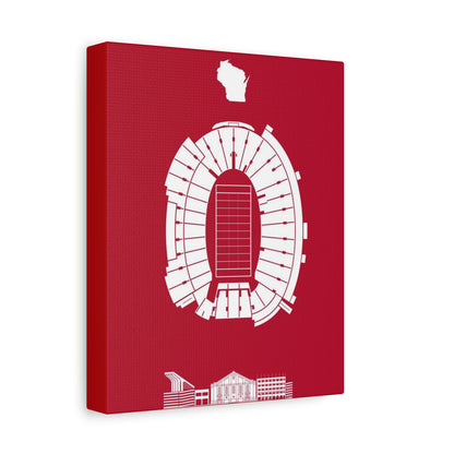 Camp Randall Stadium Canvas Print | Wisconsin Badgers Wall Art, College Football Decor, Gift for Wisconsin Fans