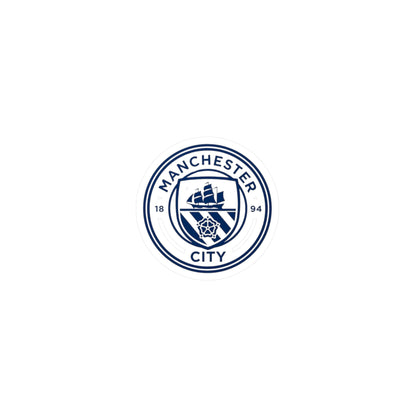 Manchester City Vinyl Sticker | Man City Fan Sticker for Laptops, Cars, Water Bottles & Gifts