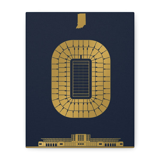 Notre Dame Stadium Canvas Print