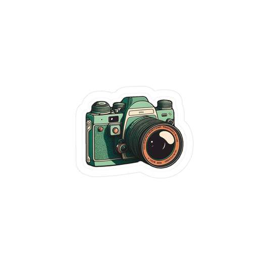 Vintage Camera Vinyl Decal | Photography Lover Sticker | Laptop, Scrapbook & Gift Accessory