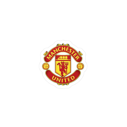Manchester United Vinyl Decal, Kiss-Cut Football Sticker for Fans, Laptop Decals, Manchester United Fans, Team Spirit Decor