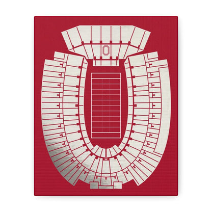 Ohio Stadium Canvas Print Ohio State Buckeyes Wall Art