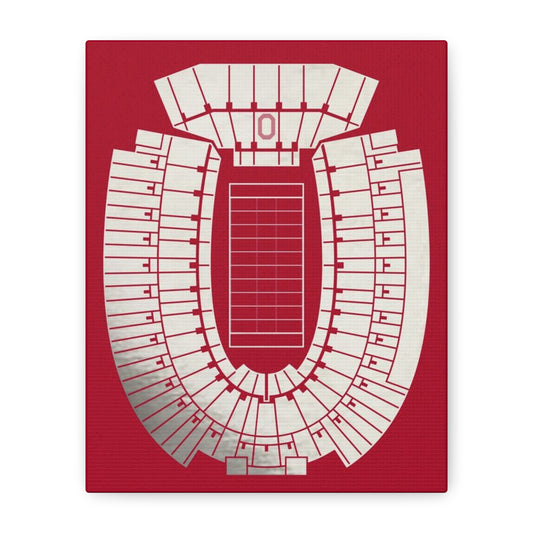 Ohio Stadium Canvas Print Ohio State Buckeyes Wall Art