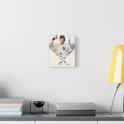 Aaron Judge Canvas Wall Art  New York Yankees Poster Print, Baseball Fan Gift, Bronx Bombers Decor, Sports Artwork for Home or Office