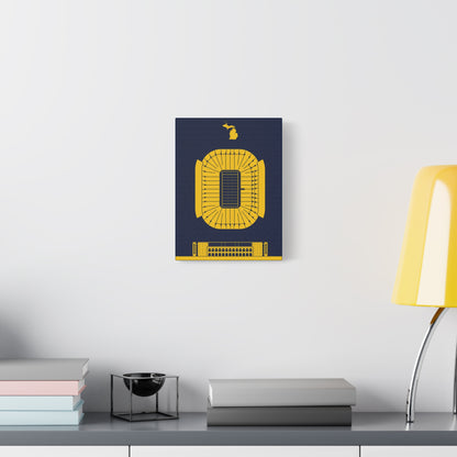 Michigan Stadium Canvas Print, Wolverines Stadium