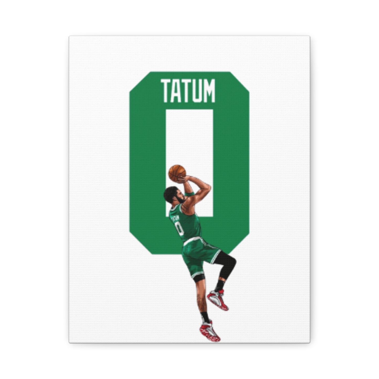Jayson Tatum Canvas Print | Boston Celtics Wall Art | Gift for Sports Fans & Man Cave Decor