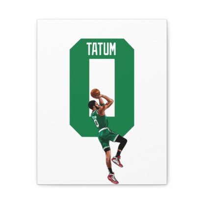 Jayson Tatum Canvas Print | Boston Celtics Wall Art | Gift for Sports Fans & Man Cave Decor